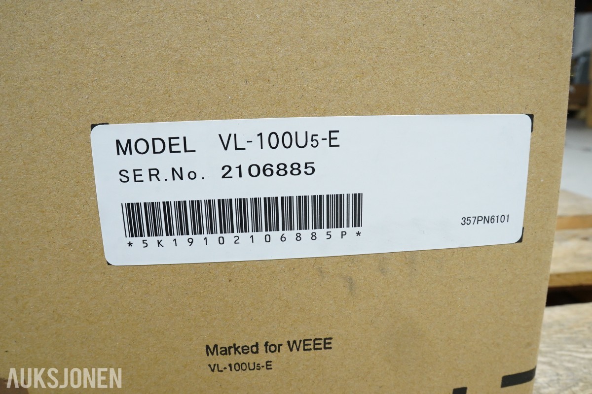 2 stk. Mitsubishi Electric VL-100U5-E miniventilasjon