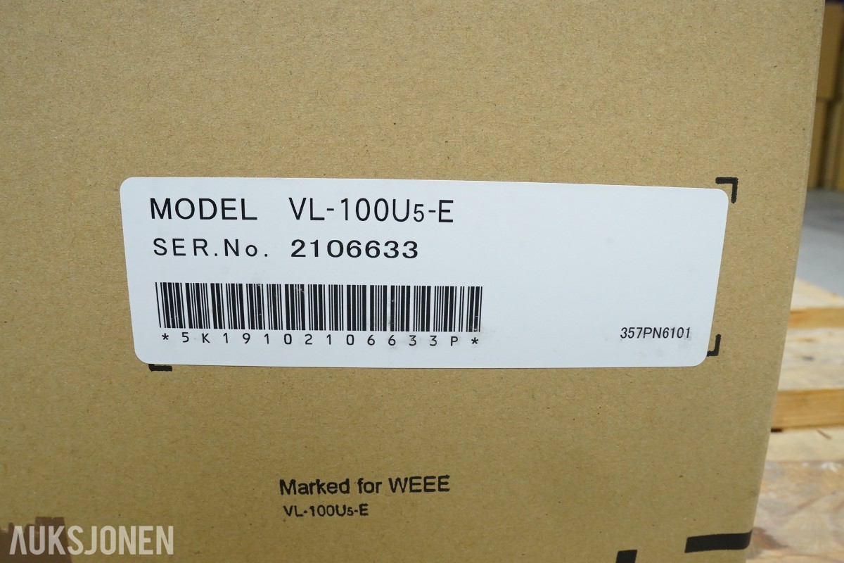 2 stk. Mitsubishi Electric VL-100U5-E miniventilasjon