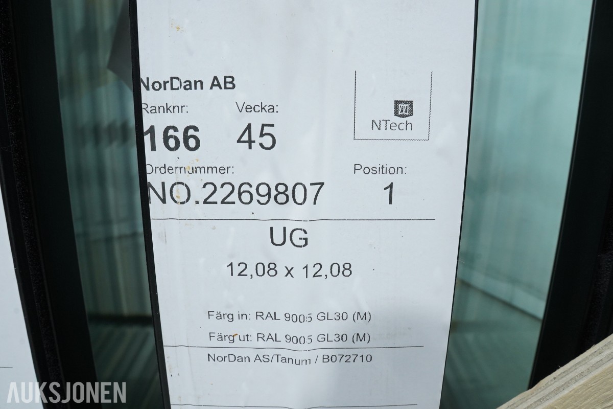 7 stk. NorDan vinduer