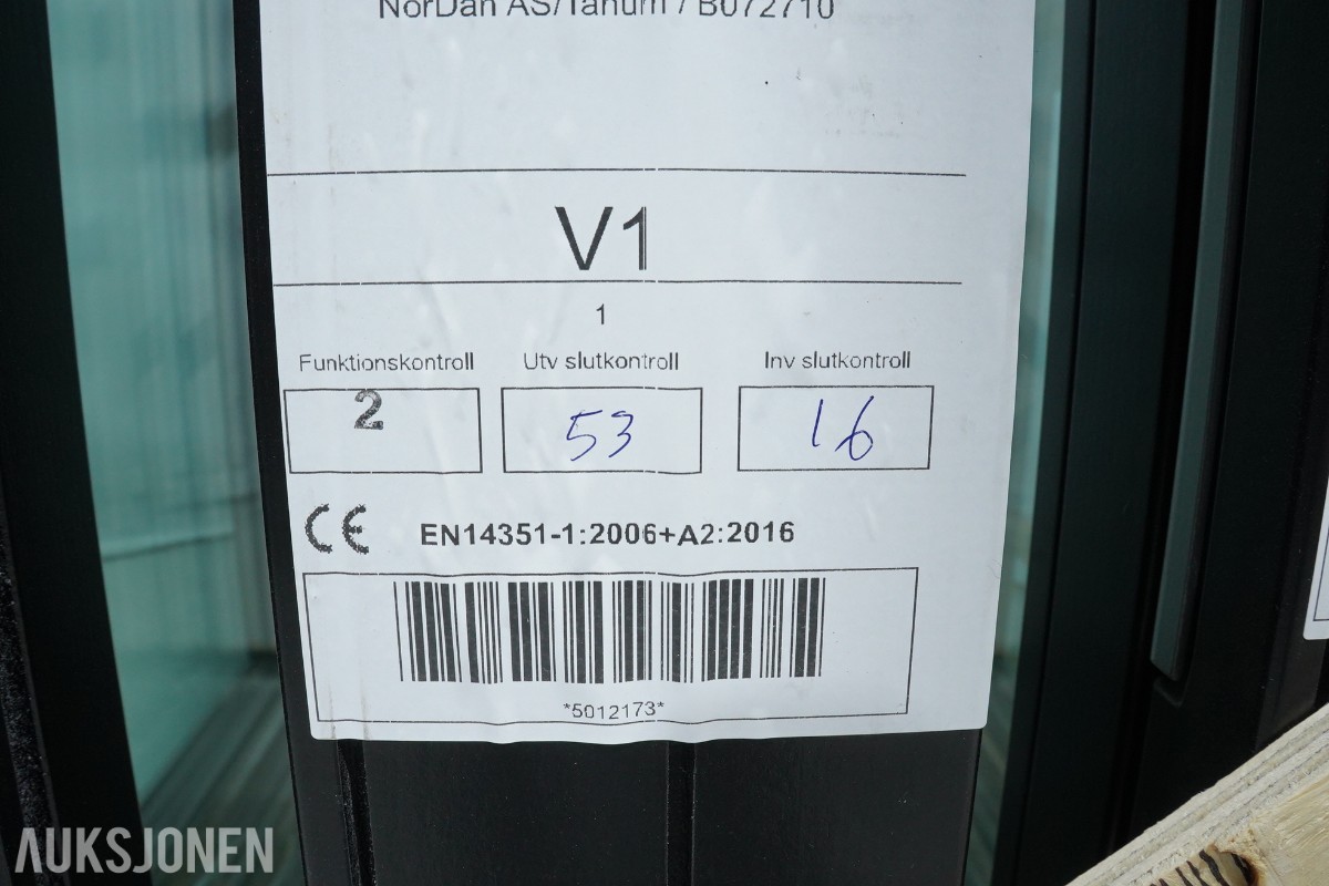 7 stk. NorDan vinduer