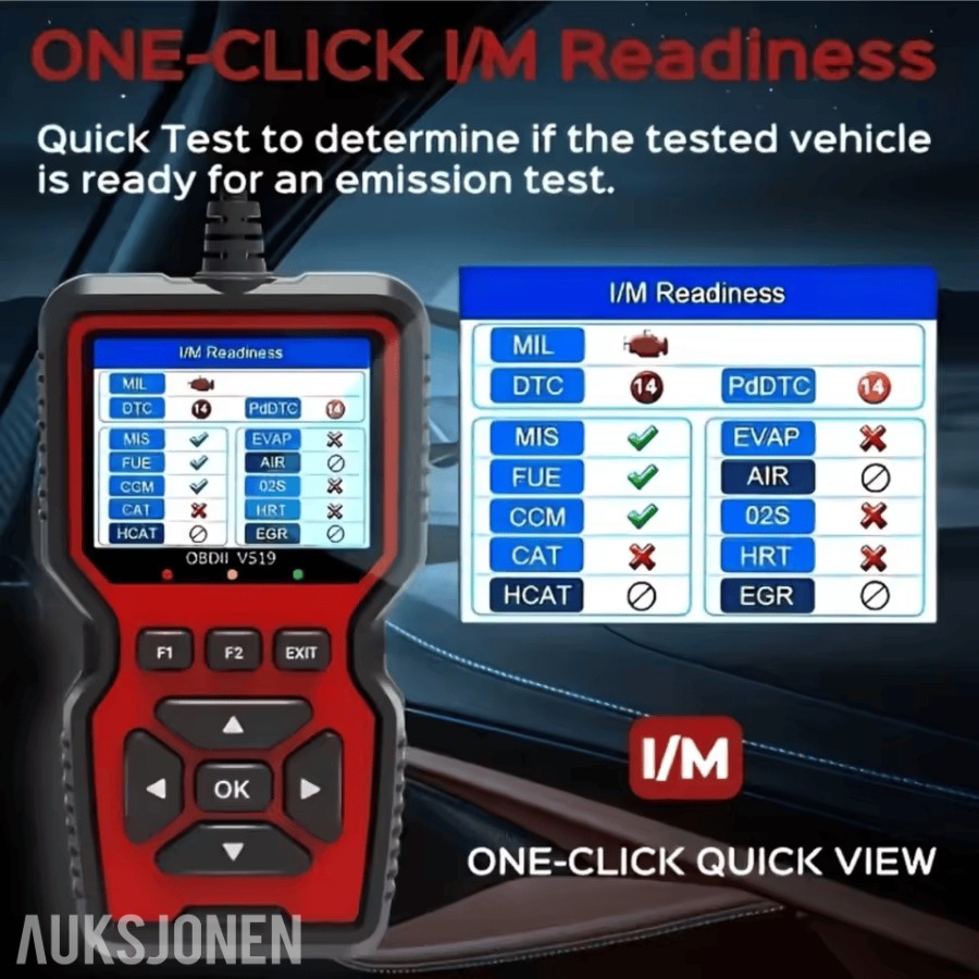 V519 Digitalt OBD-II Diagnose verktøy