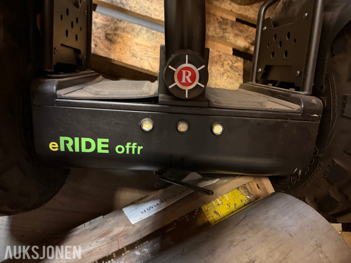 eRIDE offr – Elektrisk tohjuling/ståsykkel, kun 0,4 km