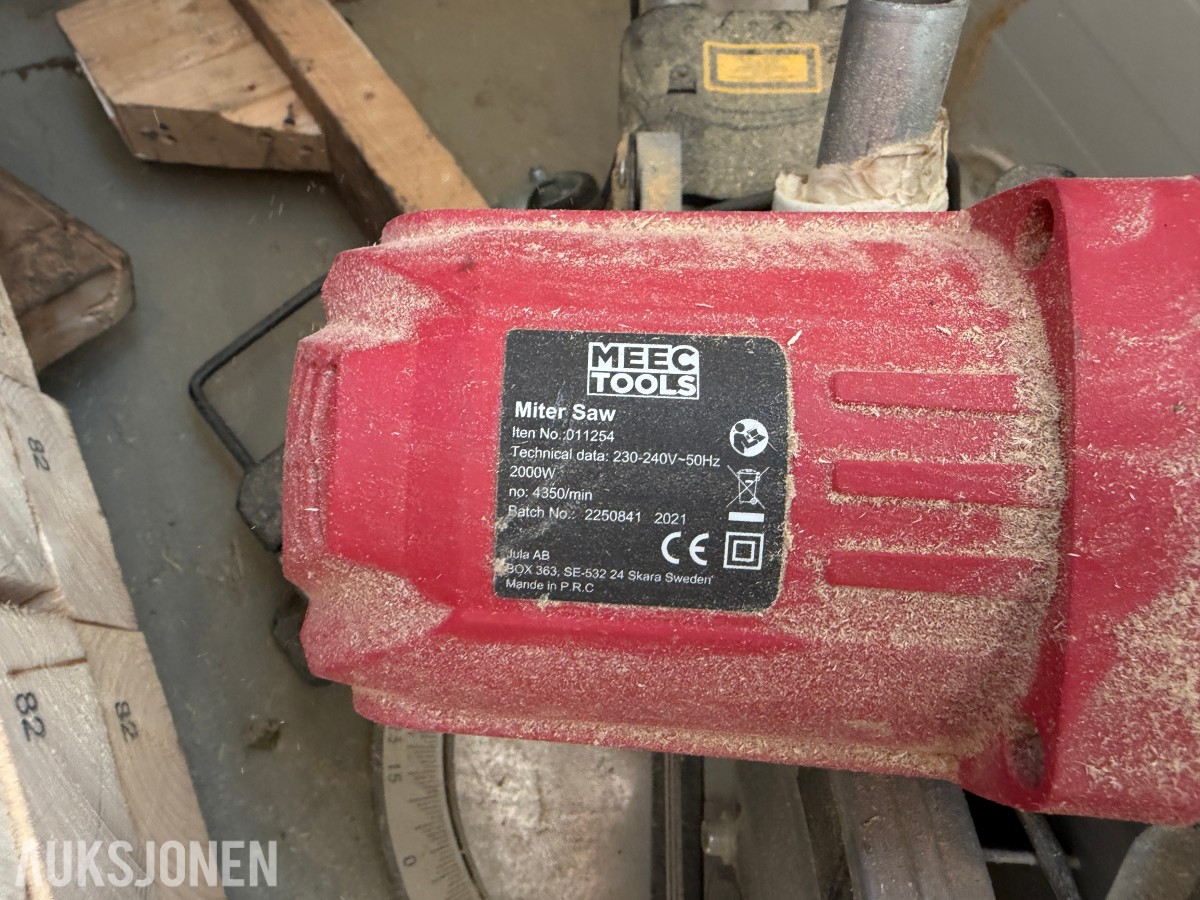 2021 Meec Tools Kappsag/Gjæringssag - 2000W - CE-merket