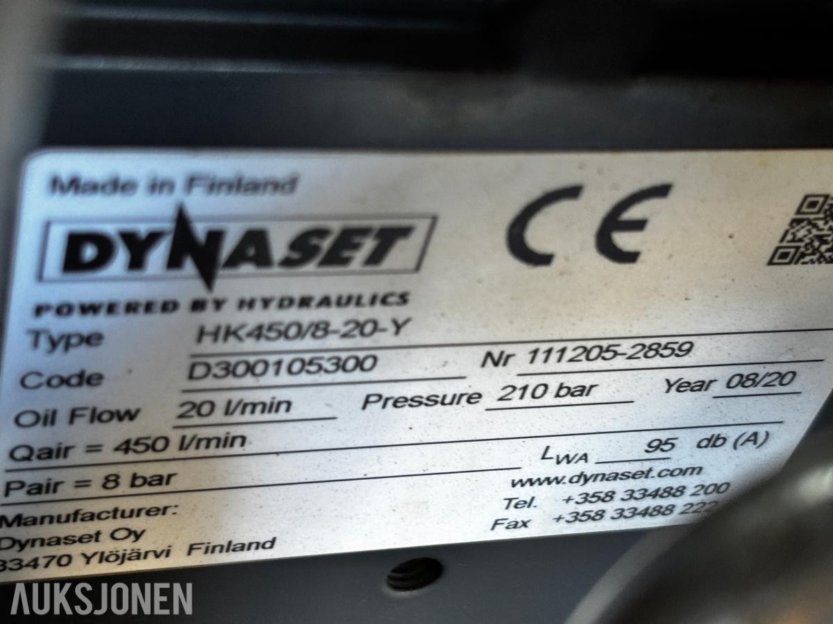 2020 DYNASET HK450/8-20-Y HYDRAULISK KOMPRESSOR