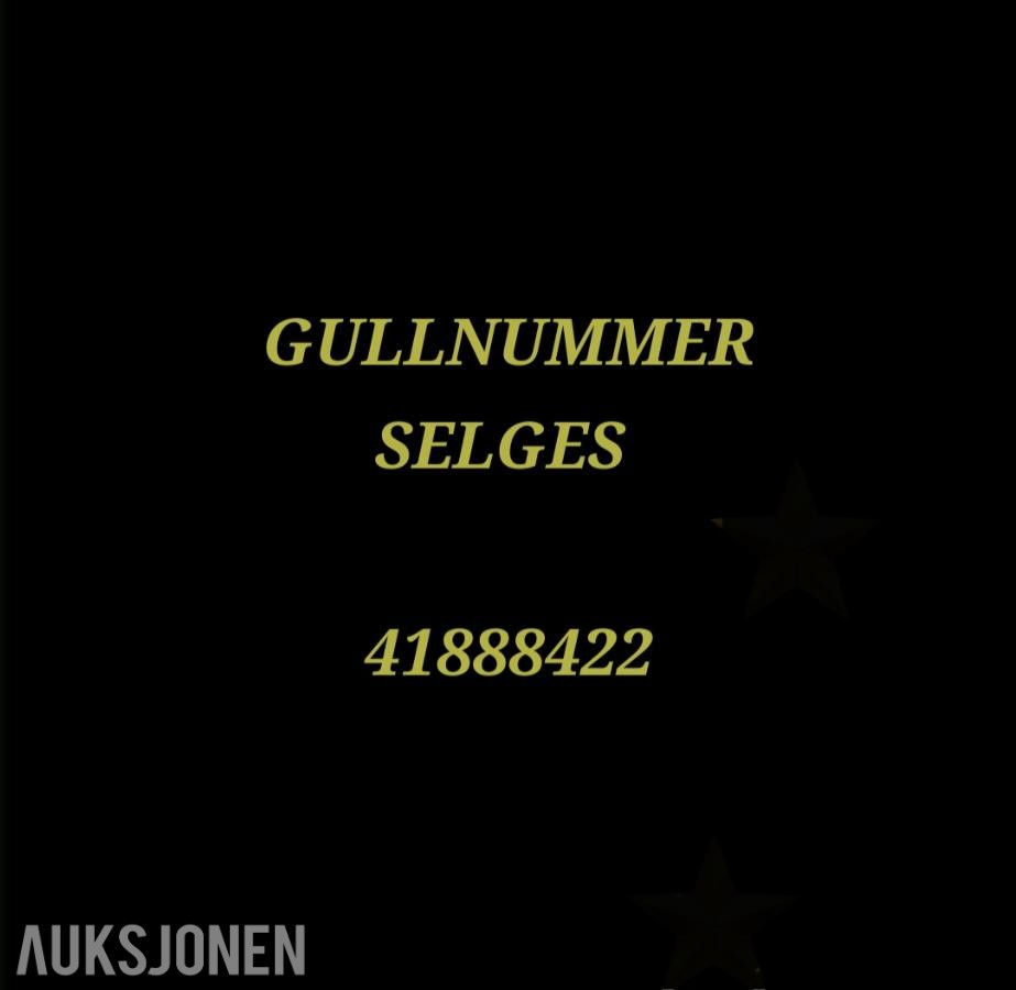 GULLNUMMER SELGES: 41888422