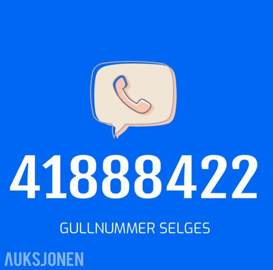 GULLNUMMER SELGES: 41888422