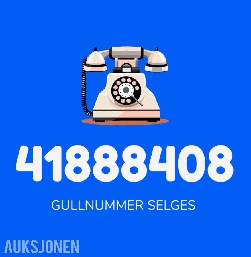 GULLNUMMER SELGES: 41888408