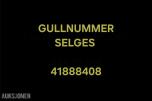GULLNUMMER SELGES: 41888408