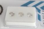 (IGI) 0.91CT 3 RUNDE NATURLIGE DIAMANTER.