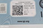 (IGI) 0.91CT 3 RUNDE NATURLIGE DIAMANTER.