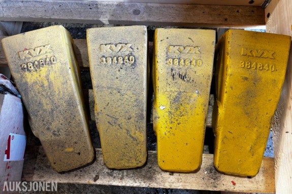 4 STK KVX GRAVEMASKINENNER M/LÅSER – HENSLEY XS25PC