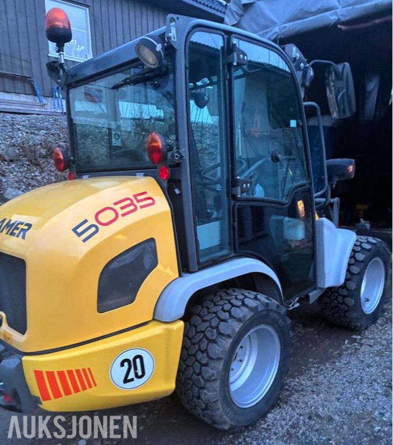 2019 Kramer 5035 Hjullaster med pallegaffel og skuffe 650t