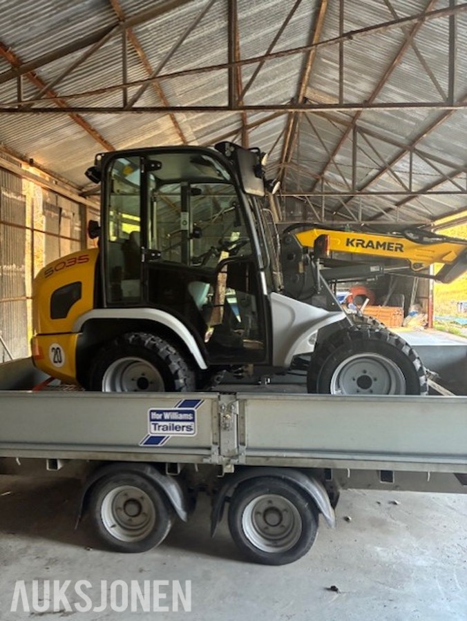 2019 Kramer 5035 Hjullaster med pallegaffel og skuffe 650t