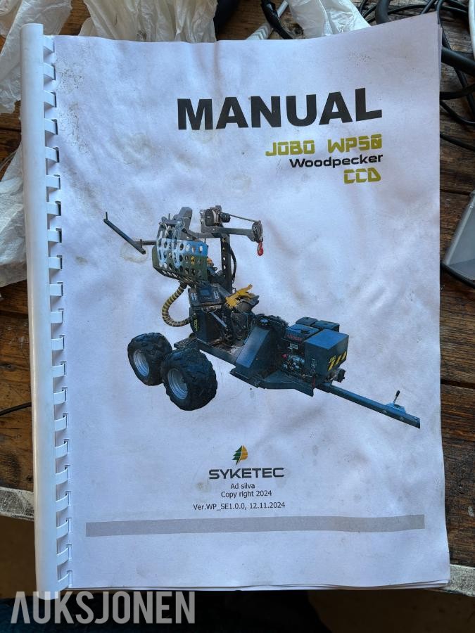 2024 Jobo WP50, Vedmaskin på atv henger!