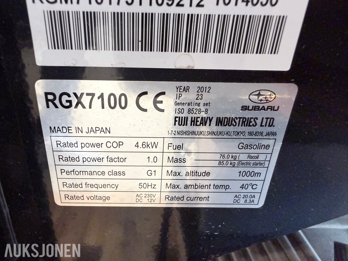 Subaru RGX7100 aggregat