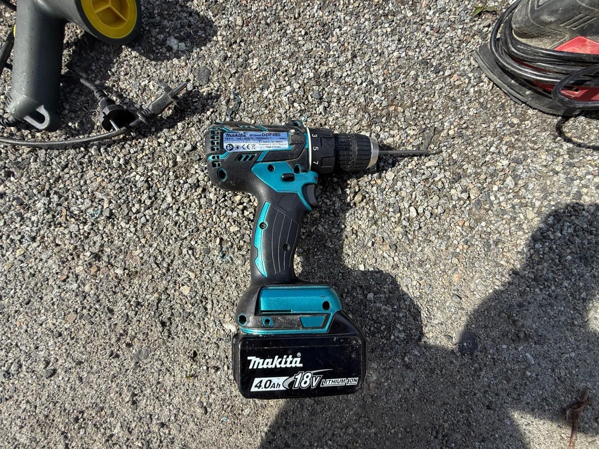 Verktøypakke – Makita drill, 2 stk Kellen sager og diverse