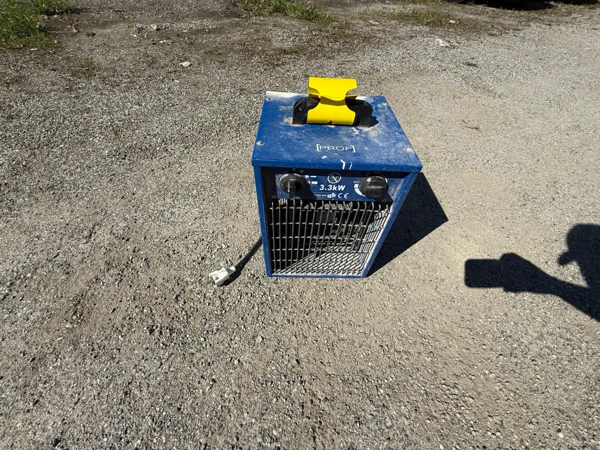 Byggvarmer / varmevifte 3,3 kW (230V)