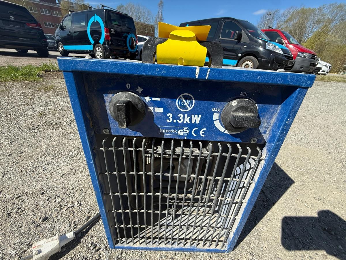 Byggvarmer / varmevifte 3,3 kW (230V)
