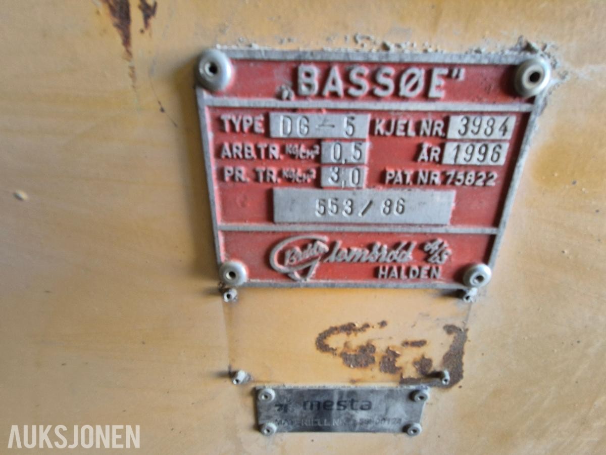 1996 Bassøe DG-5 grøfte / stikkrenne tiner