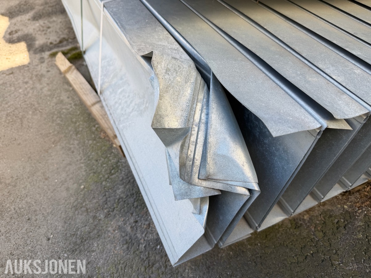 Stålstenderverk/Stålprofiler, 3000x200x50mm, 90 stk.