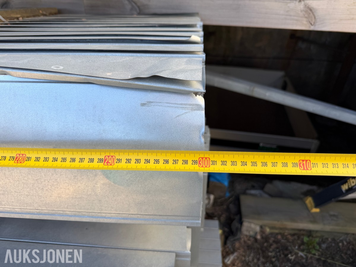 Stålstenderverk/Stålprofiler, 3000x200x50mm, 90 stk.