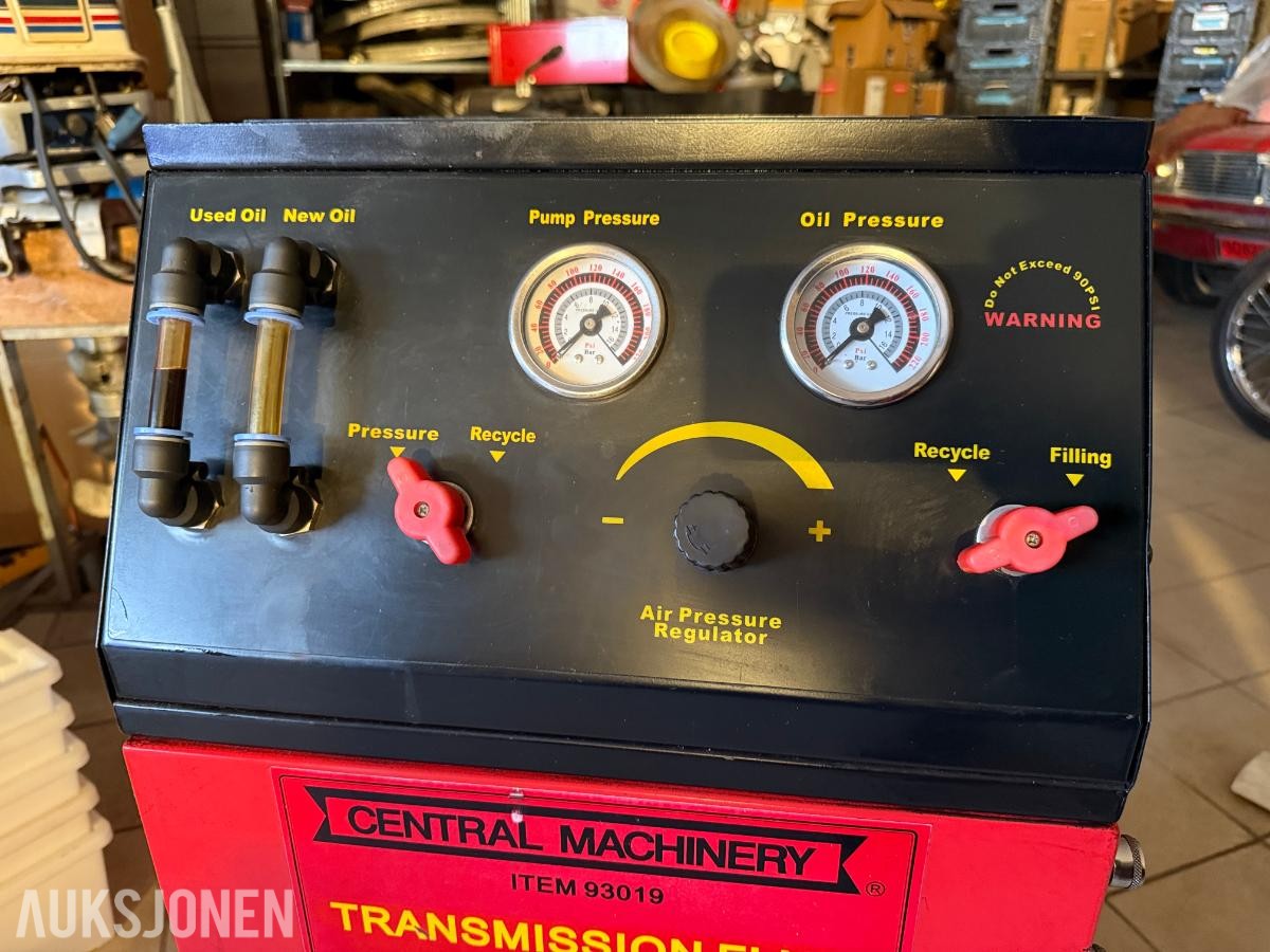 Transmission fluid oil exchanger 93019 Central Machinery + adaptersett