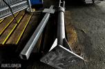 Kran / løftearm – galvanisert – mangler vinsj