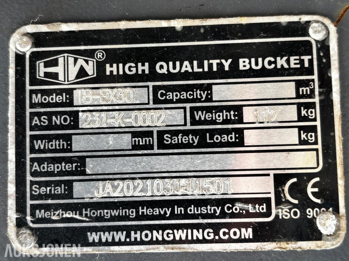 2021 2STK HYDRAULISK KLO / GRIP TB-EX30 – PROSJEKT / REP.OBJEKT
