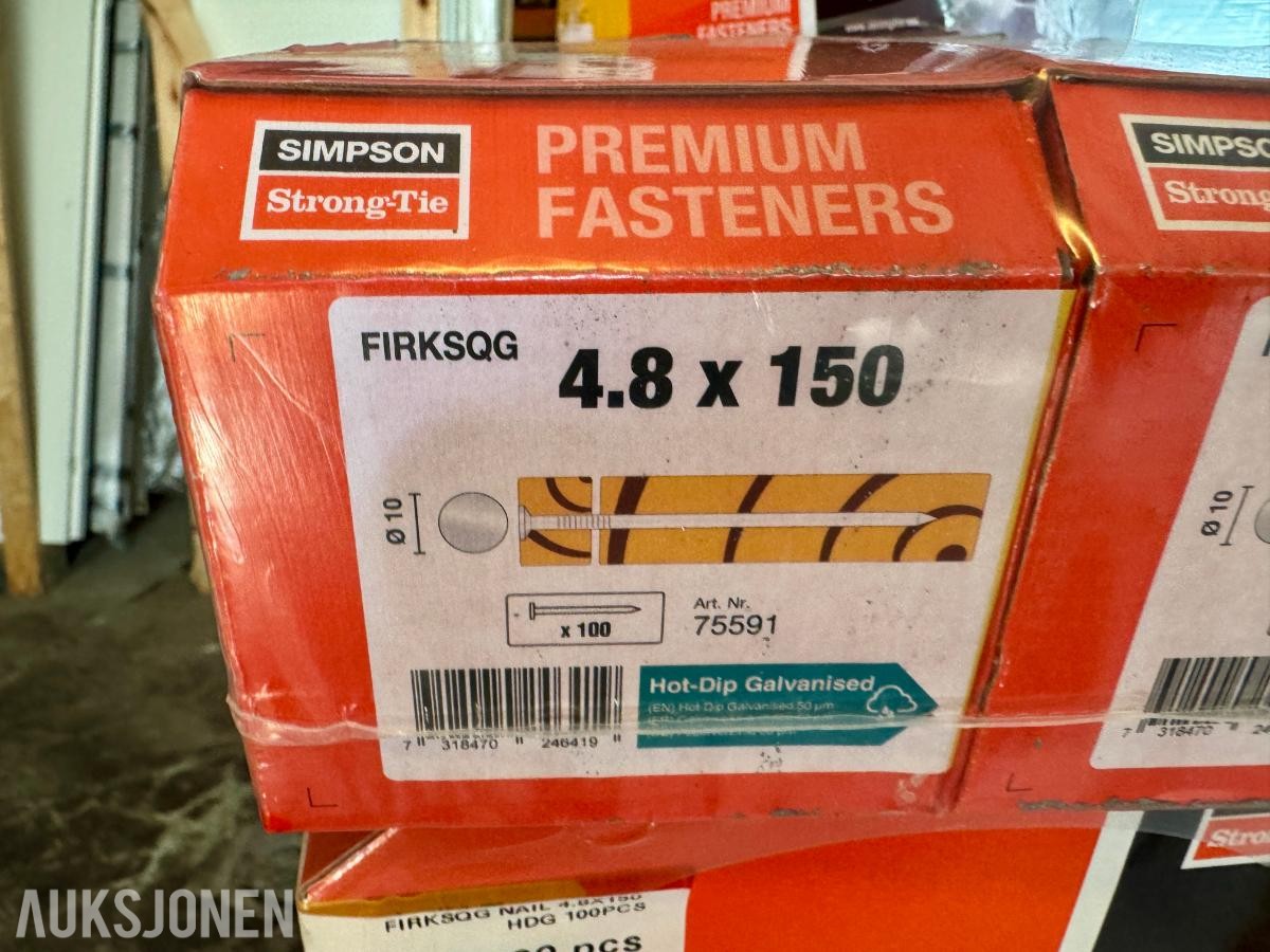 Simpson Strong-Tie Premium Fasteners 4.8 x 150 Firkantspiker
