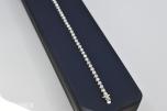 Tennisarmbånd 4,00ct i 18k hvitt gull. Naturlige diamanter