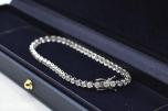 Tennisarmbånd 4,00ct i 18k hvitt gull. Naturlige diamanter