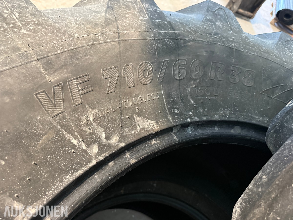 2 stk Michelin VF 710/60-38 traktordekk