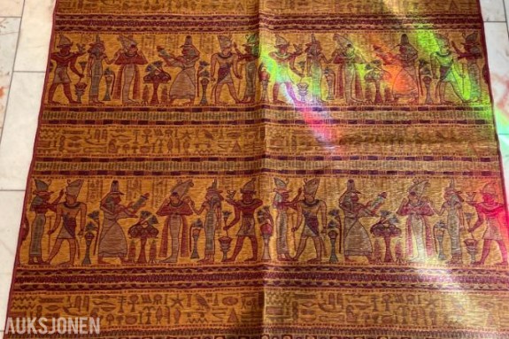 Egyptisk veggteppe - håndvevd i silke - 145*200 cm