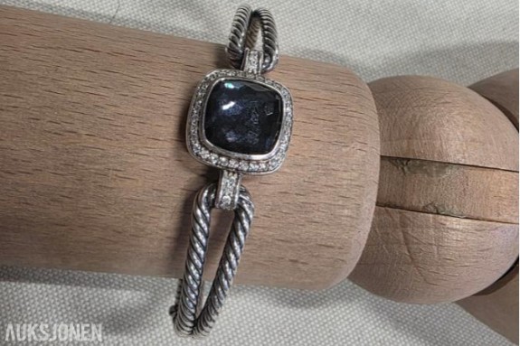 David Yurman armbånd med en ''Black Orchid'' - stein og diamanter