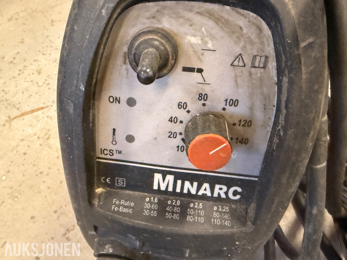 Sveiseutstyr – Kemppi Minarc 150 med hjelmer og tilbehør
