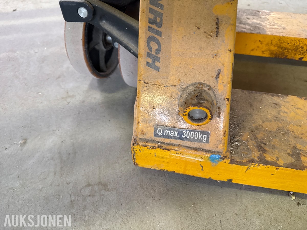 Jungheinrich pallejekk 3000 kg – lange gafler
