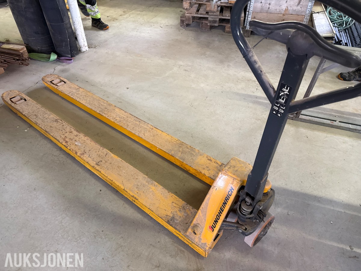 Jungheinrich pallejekk 3000 kg – lange gafler