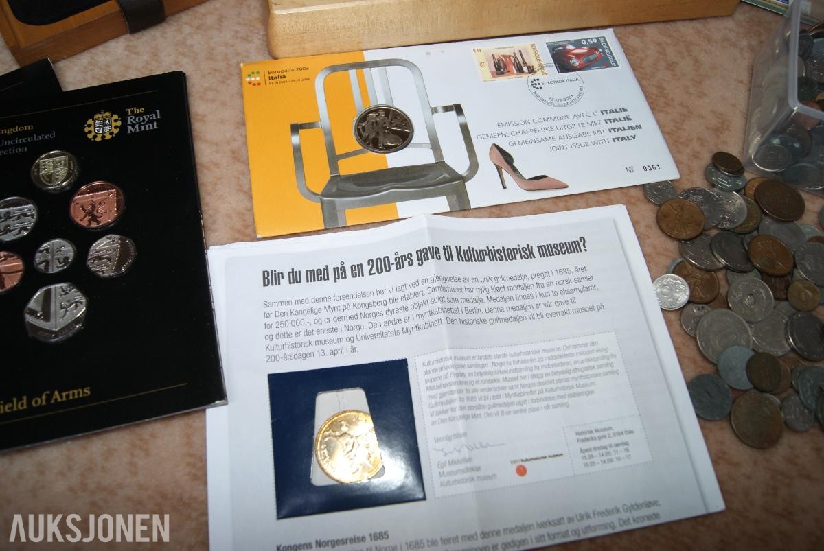 Mynt sett & Medaljer - ingen minstepris