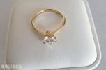 1.41CT DIAMANT RING I GULT 18K GULL.