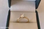 1.41CT DIAMANT RING I GULT 18K GULL.