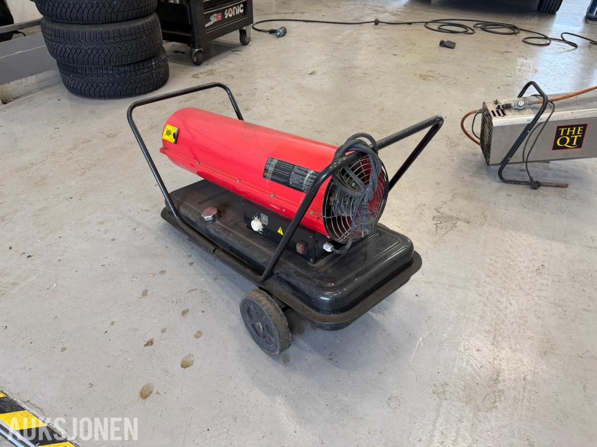 Diesel byggvarmer 50kW - mobil varmekanon med tank
