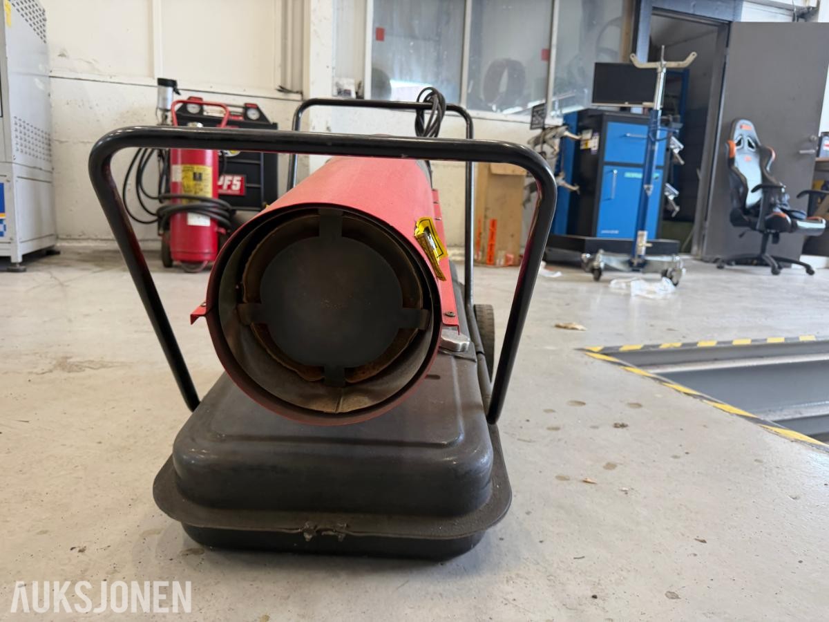 Diesel byggvarmer 50kW - mobil varmekanon med tank