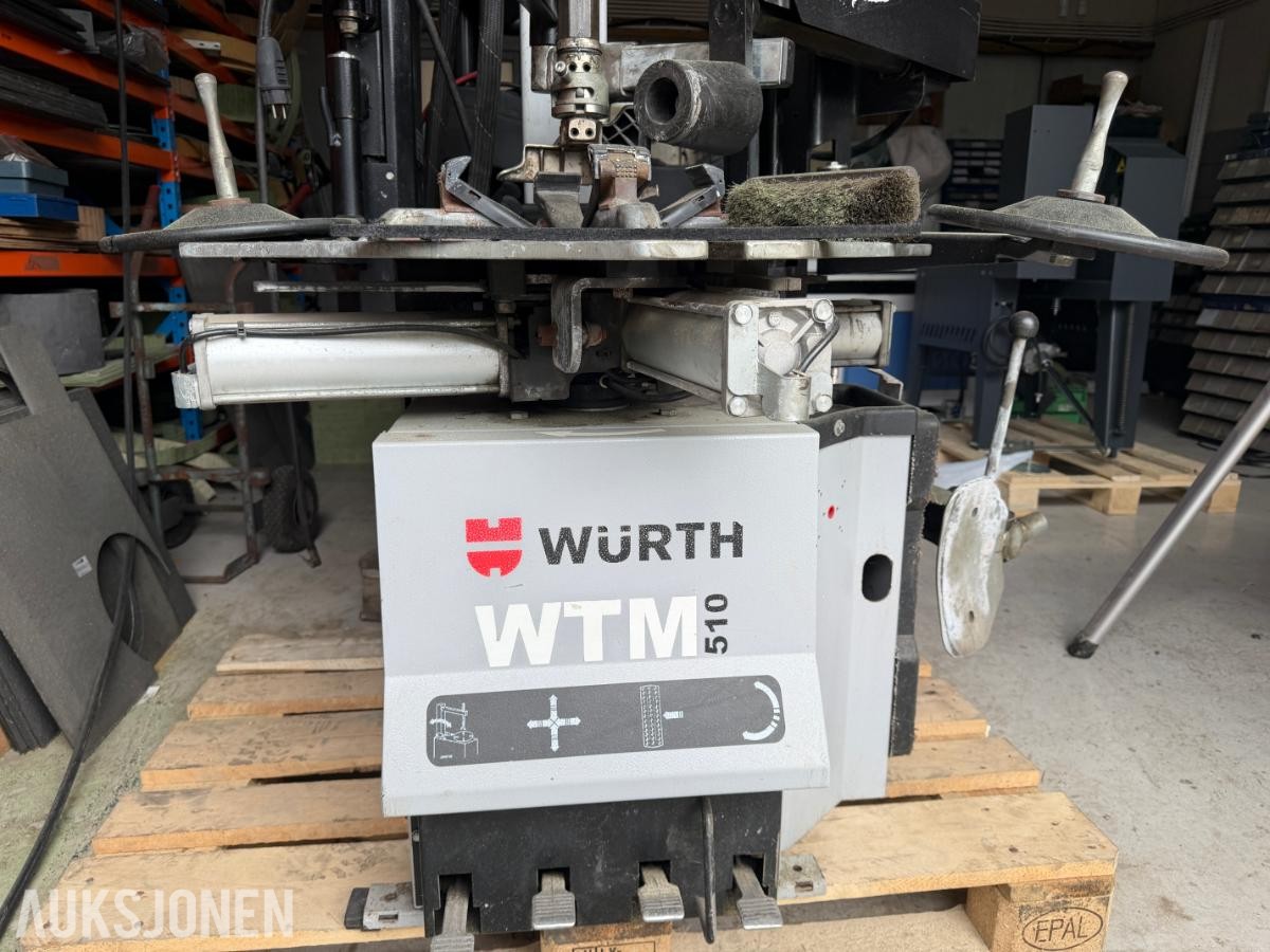 Würth / Giuliano WTM 510 Dekkomleggingsmaskin m/ hjelpearm – 2012 modell