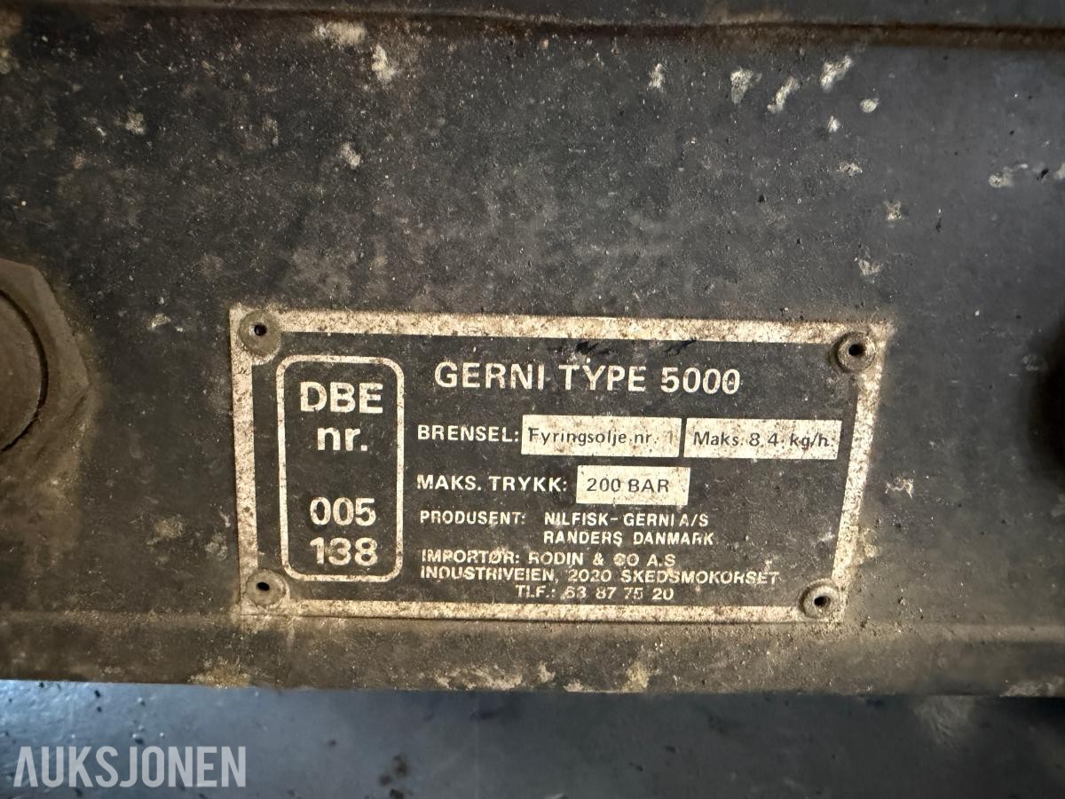Gerni 5000 Automatic - Varmtvannsvasker / høytrykksspyler