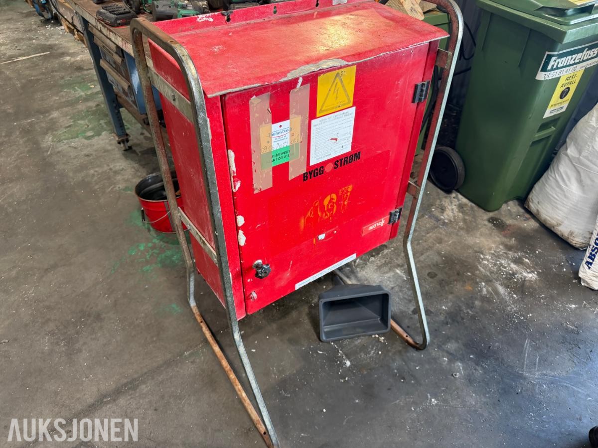 Byggestrømskap / Underfordeling 63A 400V - Byggstrøm AS
