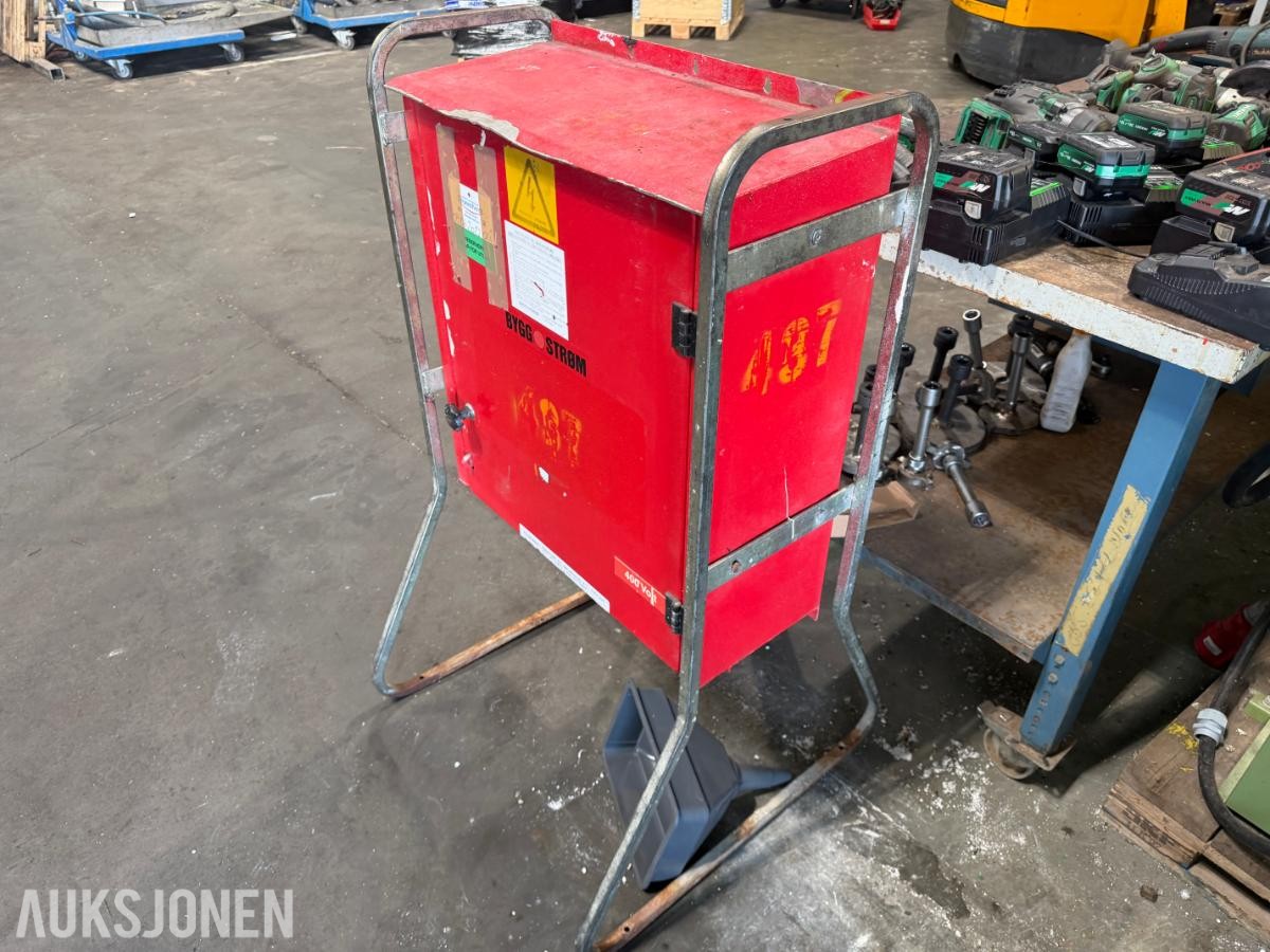 Byggestrømskap / Underfordeling 63A 400V - Byggstrøm AS