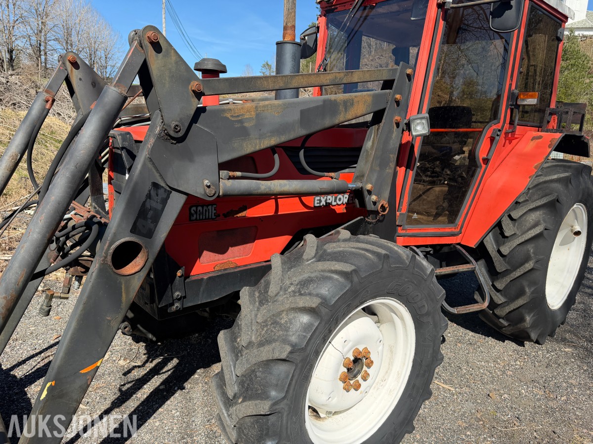 1985 Same EXPLORER 65 DT MED KJETTINGER, FRONTLASTER OG SKUFFE