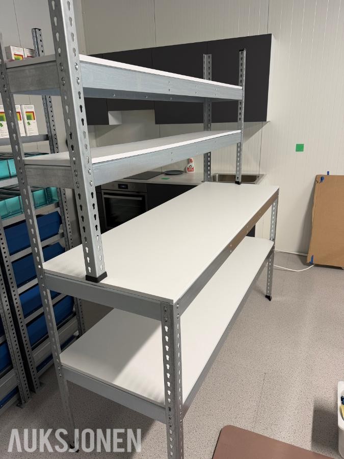 2026 Pakkedisk / arbeidsbenk Rydd reolsystem