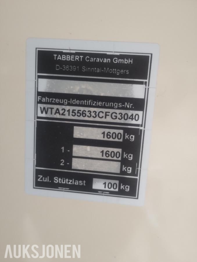 Tabbert Comtesse 560 campingvogn