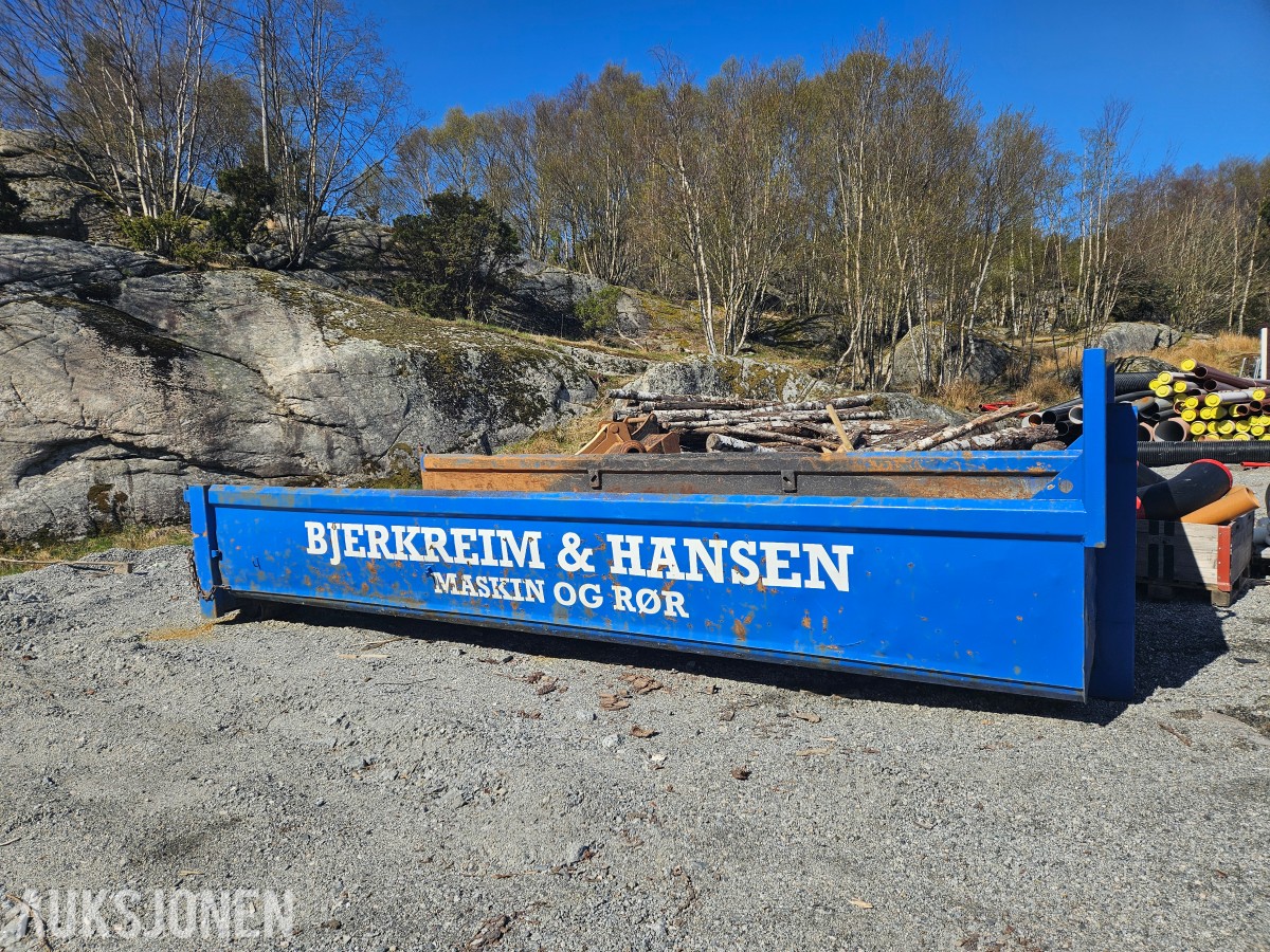 Krokcontainer / Lasteflak - Gruskasse - Ca. 6 mx240x100 cm